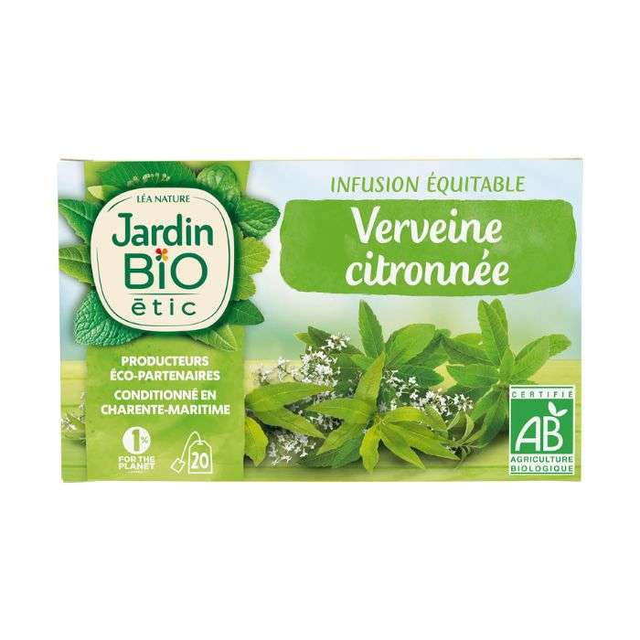 JARDIN BIO INFUSION VERVEINE CITRONNEE 20 SACHETS