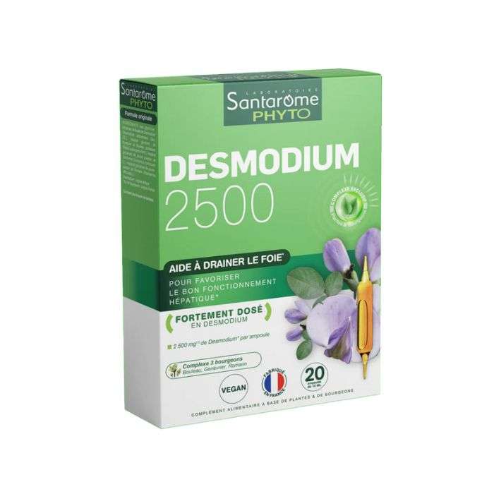 SANTAROME PHYTO DESMODIUM 2500 20 AMPOULES DE 10 ML