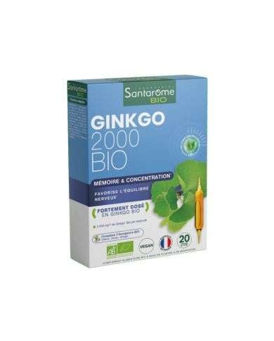 SANTAROME GINKGO 2000 BIO 20 AMPOULES 10ML