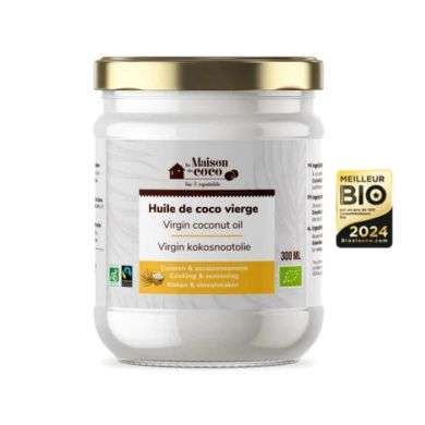 LA MAISON DU COCO HUILE DE COCO VIERGE 300 ML
