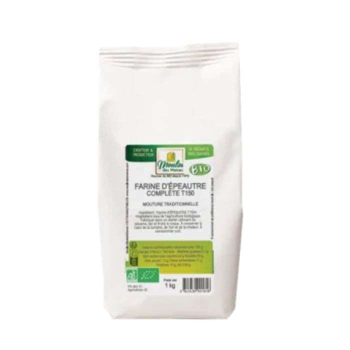 MOULIN DES MOINES FARINE D EPAUTRE COMPLETE T150 1 KG