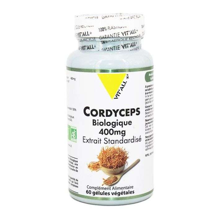 VITALL+ CORDYCEPS BIOLOGIQUE 400 MG 60 GELULES