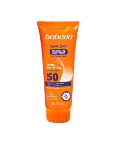 BABARIA SPORT CREME SOLAIRE SPF 50 ABSORPTION RAPIDE 75ML