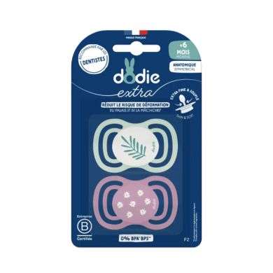 DODIE SUCETTE ANATOMIQUE EXTRA 6 MOIS PLUS F2