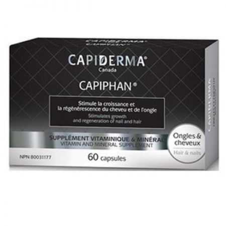 CAPIDERMA CAPIPHAN 60 CAPSULES VITAMINES ONGLES ET CHEVEUX