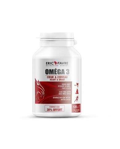 ERIC FAVRE OMEGA 3 COEUR ET CERVEAU 120 CAPSULES
