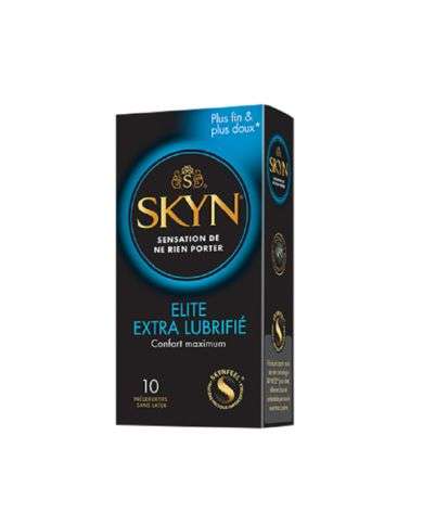 MANIX SKYN ELITE EXTRA LUBRIFIE 10 PRESERVATIFS SANS LATEX