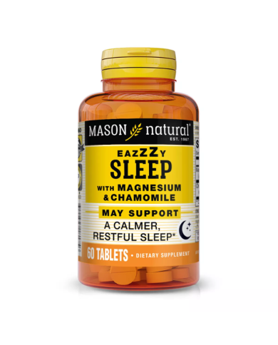 MASON NATURAL EAZZZY SLEEP WITHE MAGNESIUM AND CHAMOMILE 60 TABLETS
