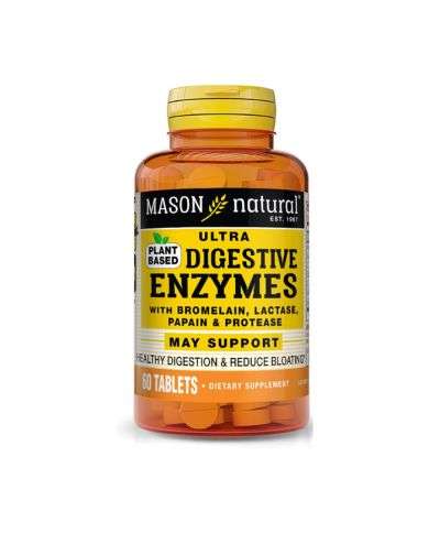MASON NATURAL ULTRA DIGESTIVE ENZYMES 60 TABLETS