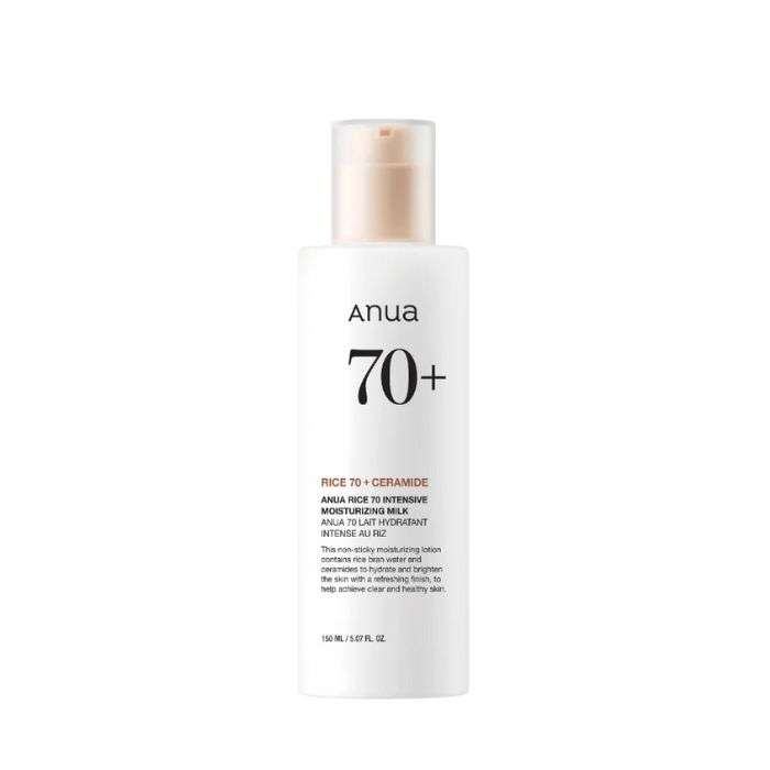 ANUA 70+ CERAMIDE LAIT HYDRATANT INTENSE AU RIZ 150 ML