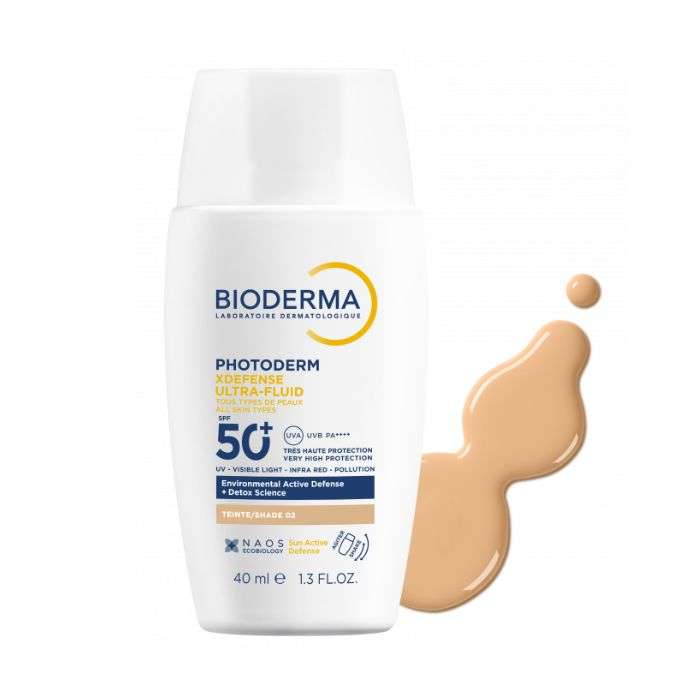 BIODERMA PHOTODERM XDEFENSE ULTRA FLUID SPF 50+ TEINTE 02 40 ML