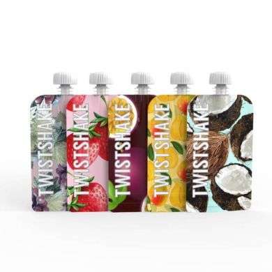 TWISTSHAKE LOT DE 5 SACHETS COMPRIMABLES RECHARGEABLES 220 ML