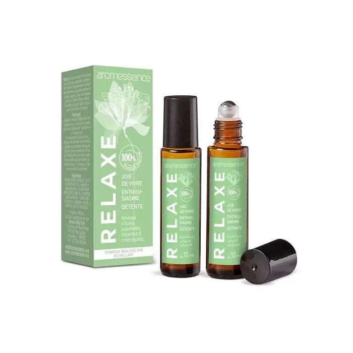 AROMESSENCE RELAXE SYNERGIE DE HUILES ESSENTIELLES NATURELLES 10ML ROLL ON