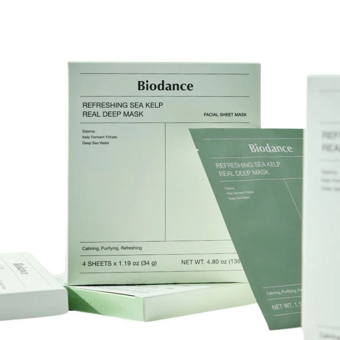 BIODANCE REFRESHING SEA KELP REAL DEEP MASK FACIAL SHEET 4x1.9 OZ