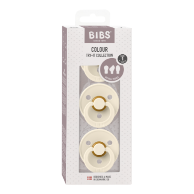 BIBS TRY IT COLLECTION NATURAL RUBBER 3 SUCETTES TAILLE 1