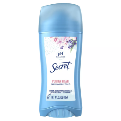 SECRET INVISIBLE SOLID POWDER FRESH DEODORANT 24H 73 G