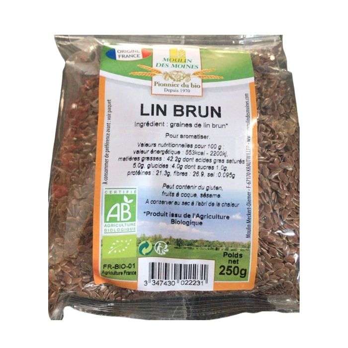 MOULIN DES MOINES LIN BRUN 250G