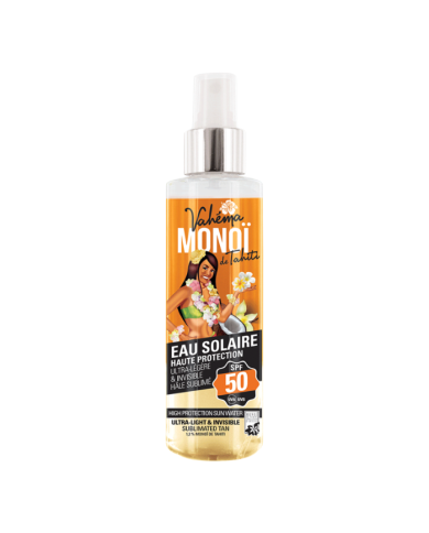 VAHEMA MANOI DE TAHITI EAU SOLAIRE SPF 50 HAUTE PROTECTION ULTRA LEGERE 140 ML