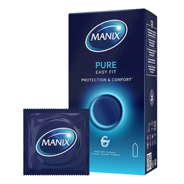 MANIX PURE EASY FIT PROTECTION ET CONFORT 6 PRESERVATIFS