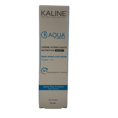 KALINE K AQUA HYDRA PLUS CREME HYDRATANTE NUTRITIVE RICHE 50 ML