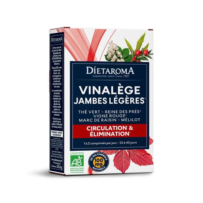 DIETAROMA VINALEGE JAMBES LEGERES 45 COMPRIMES