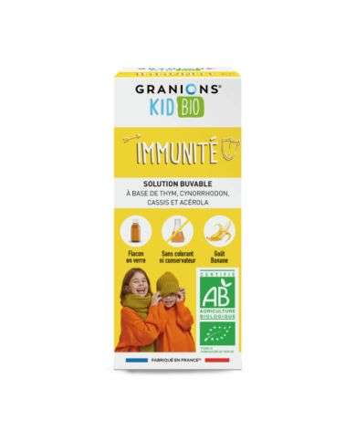GRANIONS KIDS IMMUNITE BIO 125ML GOUT BANANE