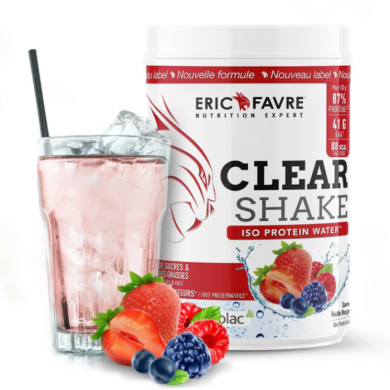 ERIC FAVRE CLEAR SHAKE ISO PROTEINE WATER SAVEUR FRUIT ROUGE 500 G