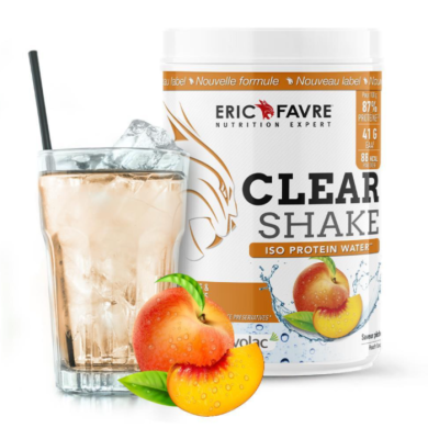 ERIC FAVRE CLEAR SHAKE ISO PROTEINE WATER SAVEUR PECHE ABRICOT 500 G