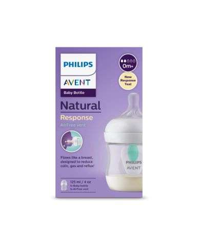 AVENT NATURAL RESPONSE BIBERON 0MOIS+ 125ML AIRFREE VENT
