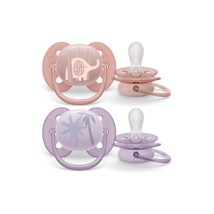 AVENT SUCETTE ULTRA SOFT PEAU SENSIBLE 0-6 MOIS PACK DE 2