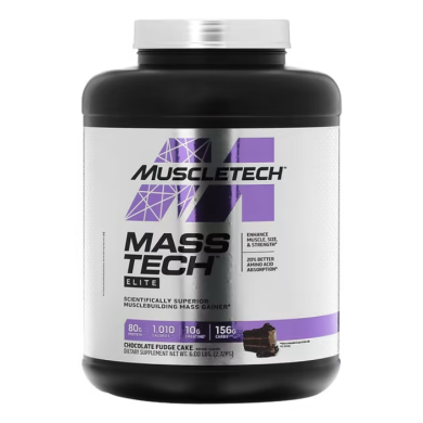 MUSCLETECH MASS TECH ELITE CHOCOLATE FUDGE CAKE 2.72 KG