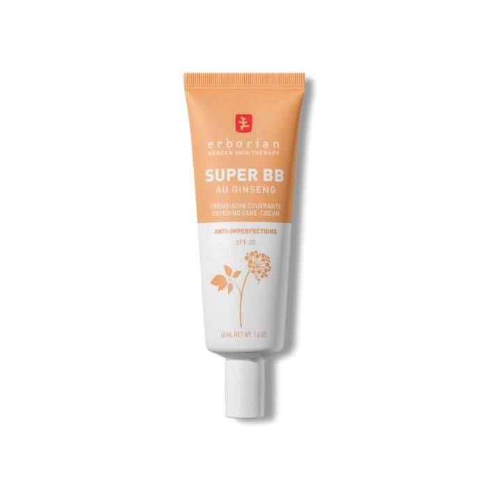 ERBORIAN SUPER BB CREME COUVRANTE AU GINSENG CREME TEINT DORE SPF20 40 ML