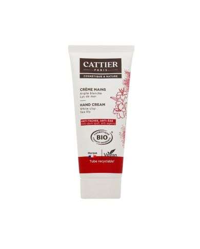 CATTIER CREME MAINS ARGILE BLANCHE ANTI TACHE ANTI AGE 75 ML