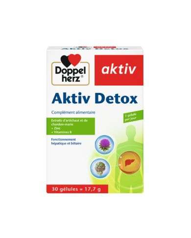 DOPPELHERZ AKTIV DETOX 30 GELULES