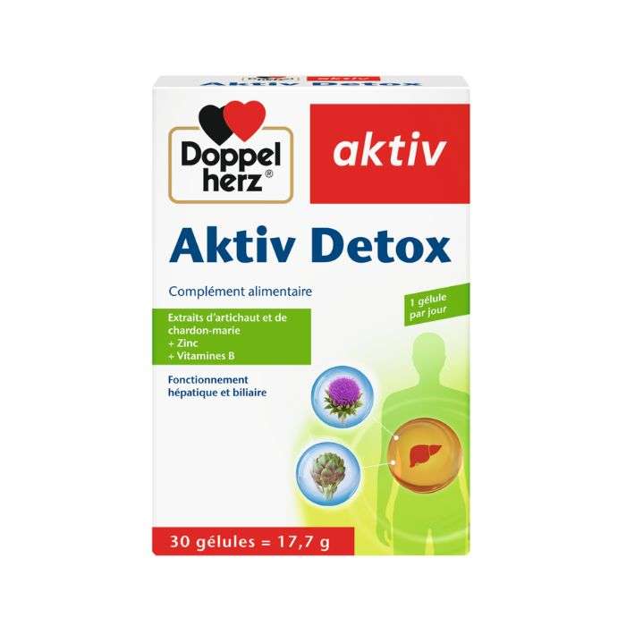DOPPELHERZ AKTIV DETOX 30 GELULES