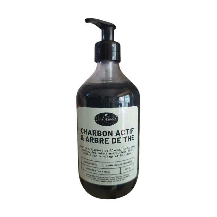 BODY GOOD SAVON LIQUIDE CHARBON ACTIF ET ARBRE DE THE 500ML