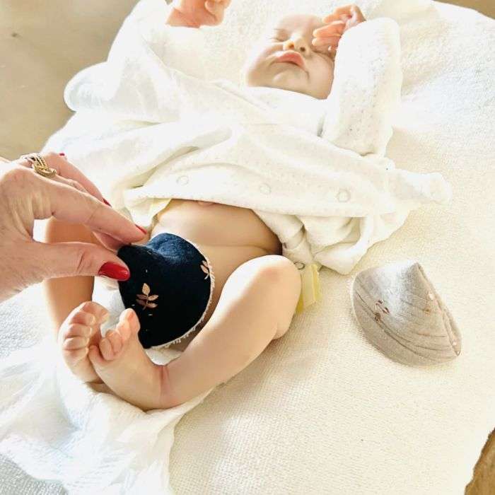 BAMBIDOU LOT DE 3 TIPI PIPI POIS BLEU