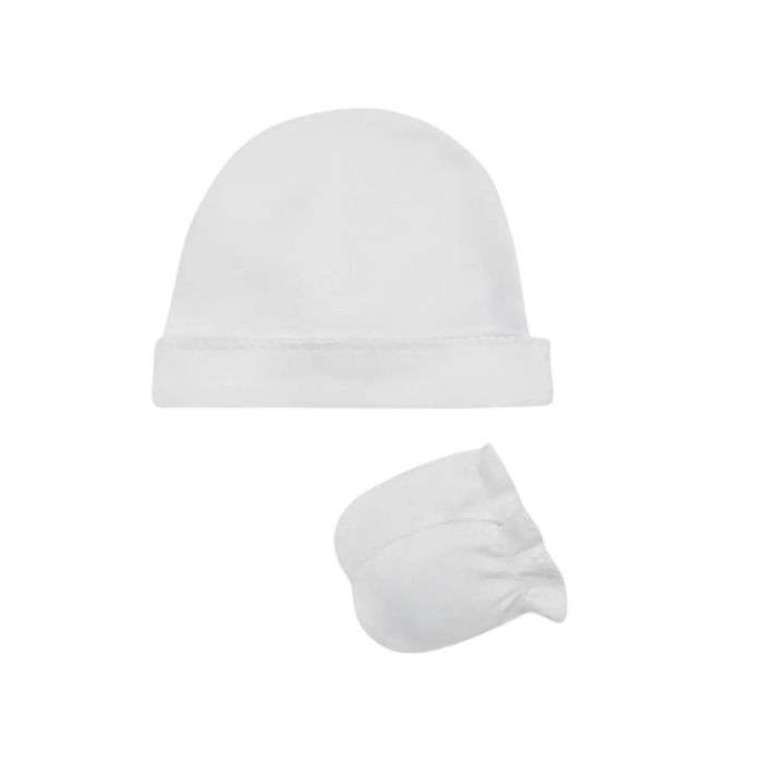 BAMBIDOU ENSEMBLE BONNET ET MOUFLES BEBE