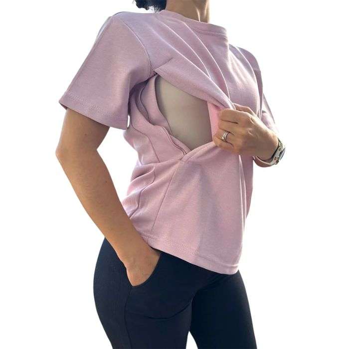 BAMBIDOU T SHIRT D'ALLAITEMENT ROSE