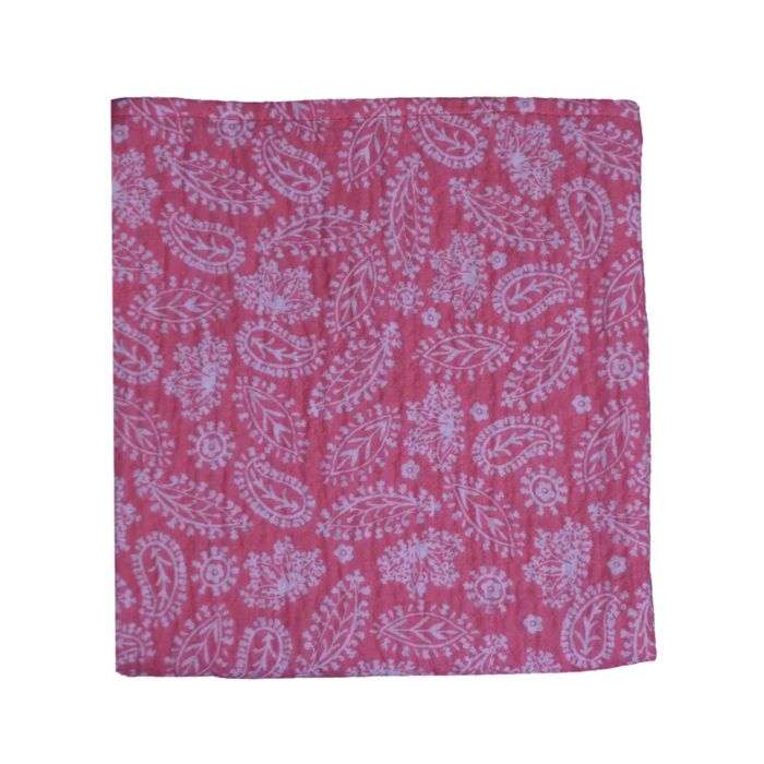 BAMBIDOU MAXI LANGE 100CM100CM DOUBLE GAZE DE COTON ROSE