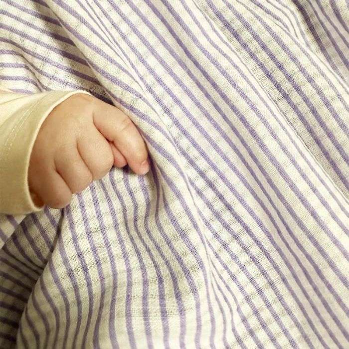 BAMBIDOU MAXI LANGE 100CM100CM CARREAUX VIOLET