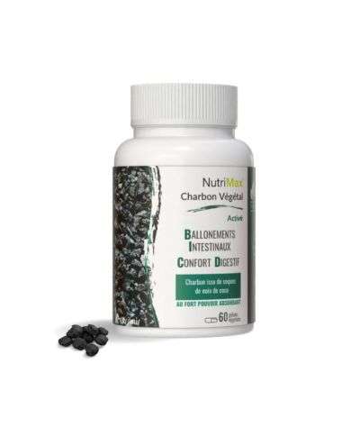 NUTRIMAX CHARBON VEGETAL ACTIVE 60 GELULES