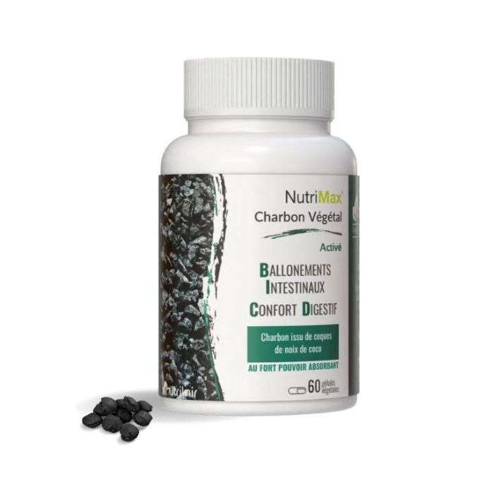 NUTRIMAX CHARBON VEGETAL ACTIVE 60 GELULES