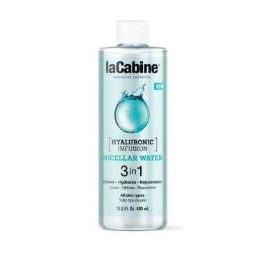 LA CABINE EAU MICELLAIRE 3 EN 1 HYALURONIC INFUSION 400 ML