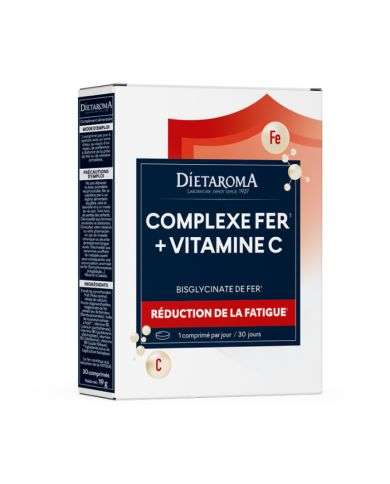 DIETAROMA COMPLEXE FER + VITAMINE C 30 GELULES