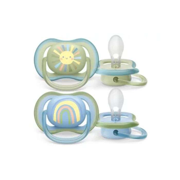 AVENT SUCETTE ULTRA AIR 0-6 MOIS PACK DE 2 ORTHODONTIC