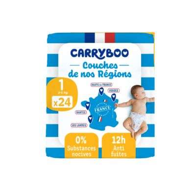CARRYBOO COUCHES TAILLE 1 24 UNITES 2-5 KG