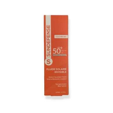 SUN DEFENSE FLUIDE SOLAIRE INVISIBLE SPF 50+ TOUCHER SEC 50ML