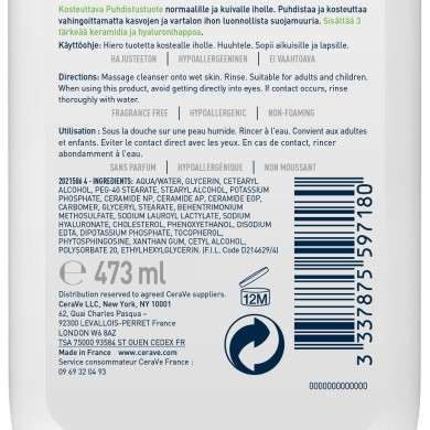 CERAVE CREME LAVANTE HYDRATANTE 473 ML