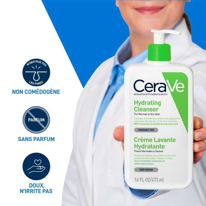CERAVE CREME LAVANTE HYDRATANTE 473 ML